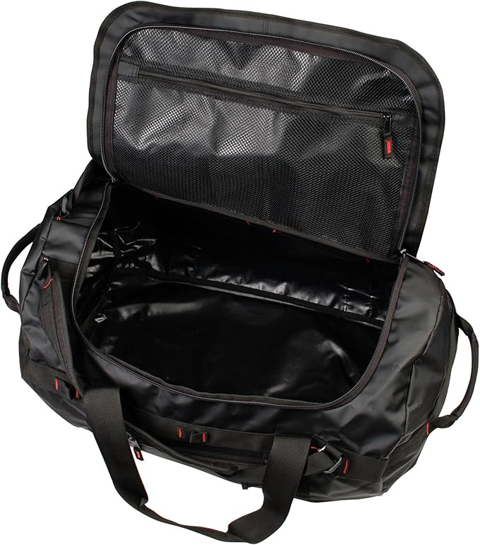 3VGEAR Smuggler Adventure Duffel Bag, 45L - Duffel Bag for Travel, Gym and Sports, Backpack, Handle Carry, Large D-Shaped Opening, Removable Straps - 45 Liters