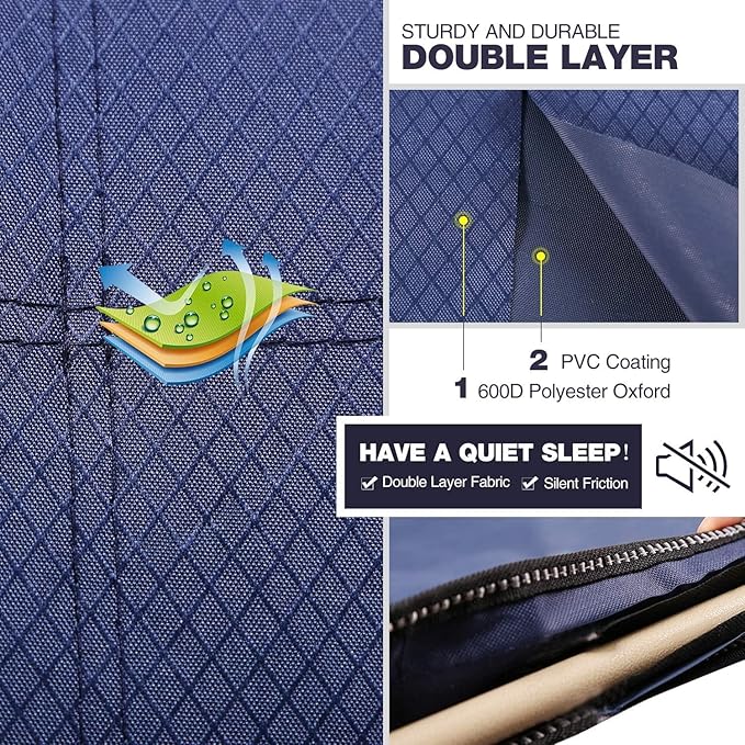 REDCAMP 28" Extra Wide Heavy Duty Camping Cots for Adults, Folding Sturdy Portable Sleeping Cot for Camping or Office Use, Blue