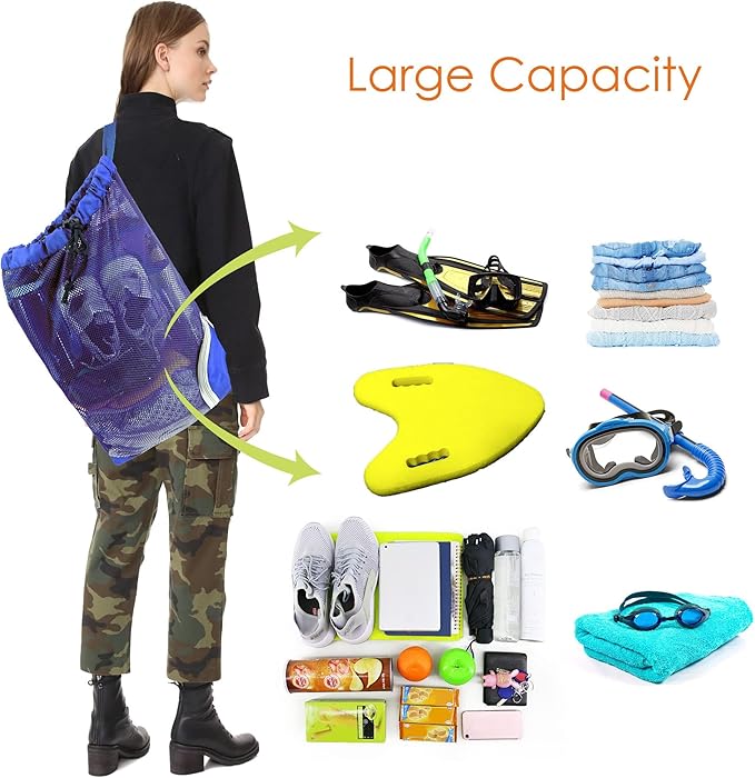 BeeGreen Drawstring Backpack for Men Women Athletic Gym Sports Workout Beach Swim …