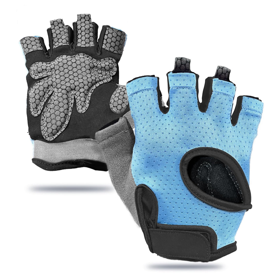 sunnex Gym Gloves for Women, Workout Gloves Women, Fingerless Gloves for Weightlifting, Lightweight Breathable Fitness Gloves, Sports Gloves for Training Lifting Weight Cycling Climbing Rowing