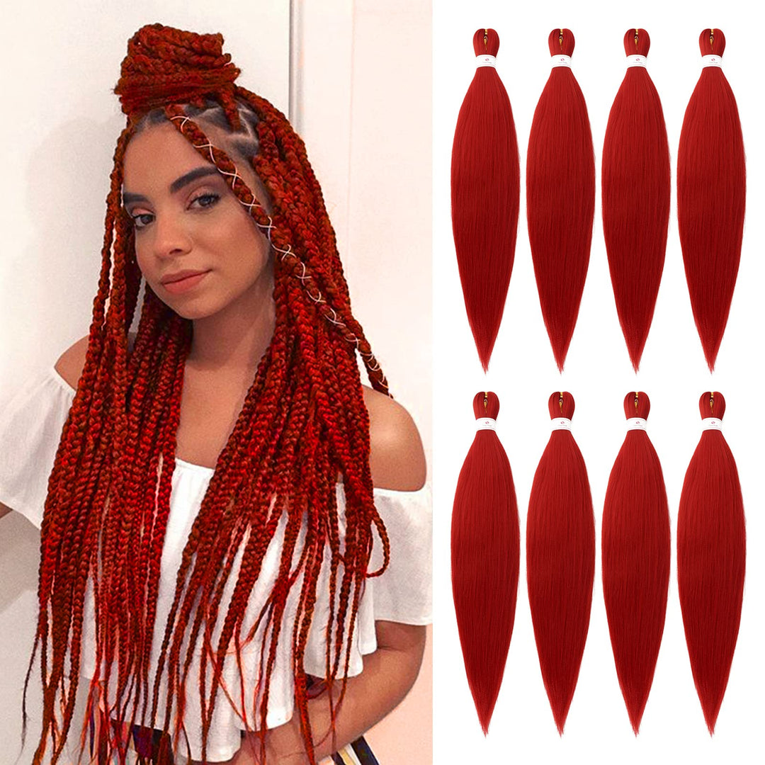 Beyond Beauty Braiding Hair pre stretched, Braids Synthetic Fiber Ombre Yaki Texture, Natural Easy Twist Braids Crochet Hair Hot Water Setting hair extensions