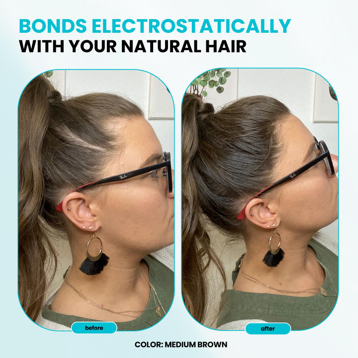 SURETHIK Medium Brown Hair Fibers for Thinning , Building Hair Fibers, Instantly Fuller Looking for Men & Women, 30g