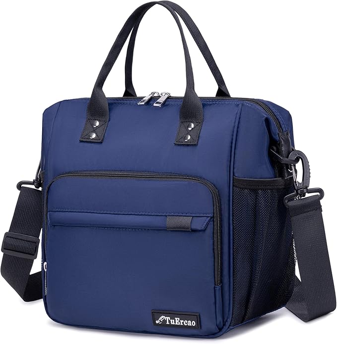 TuErCao Bule Lunch Box for Women Insulated Lunch Bag for Female Adult for Work, Lunch Cooler for Women