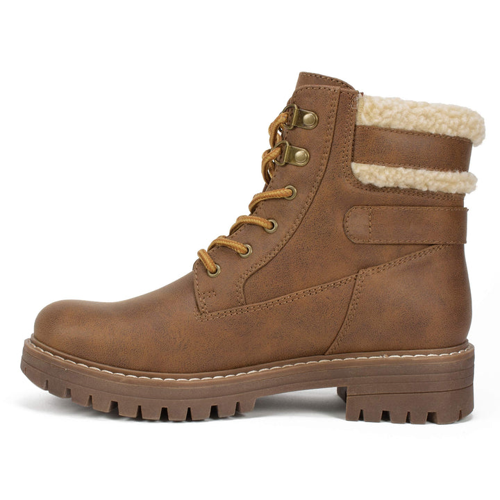 CLIFFS BY WHITE MOUNTAIN Shoes MELDON Women's Boot, NATURAL/FABRIC, 10 M
