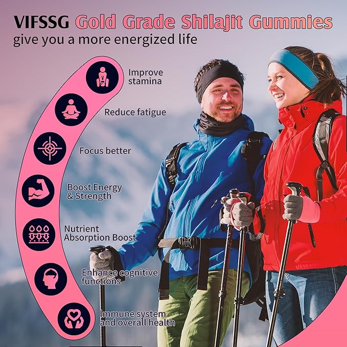 Shilajit Gummies, 3000 Mg Shilajit Pure Himalayan Organic with Ashwagandha, Turmeric Sugar-Free Gummies for Men and Women, Shilajit Supplement, Non-GMO Nature Shilajit for Energy, 120 Gummies