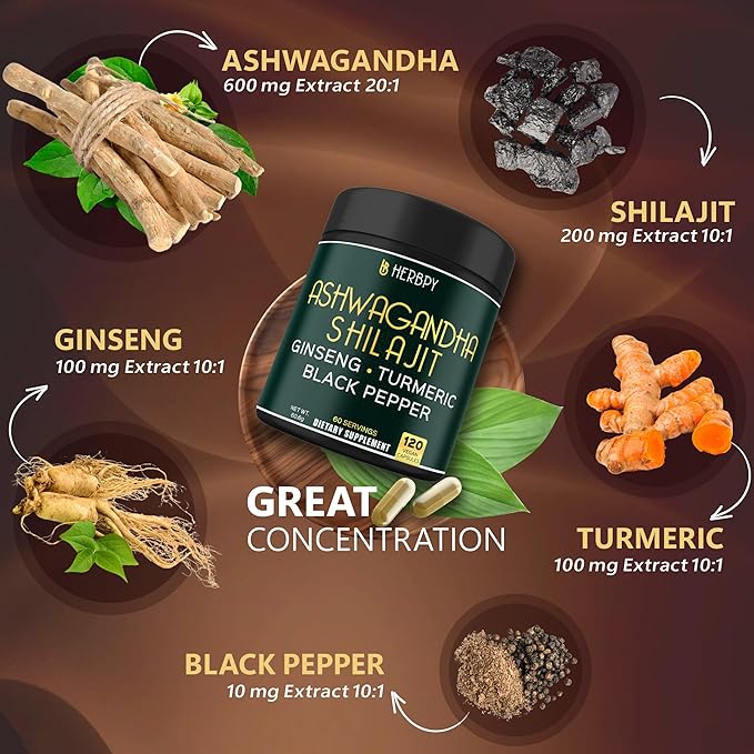 Bundle 7in1 Cloves Supplement and 5in1 Ashwagandha Shilajit - Supports Immune, Digestive Health, Relaxation, and Heart Health