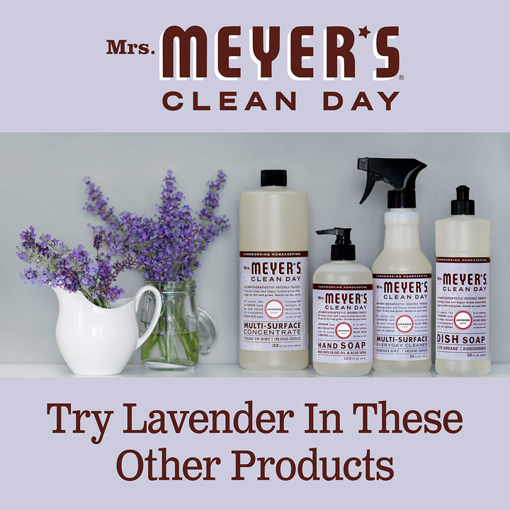 MRS. MEYER'S CLEAN DAY Liquid Hand Soap Refill, Cruelty Free and Biodegradable Formula, Lavender Scent, 33 Fl Oz (Pack of 1)