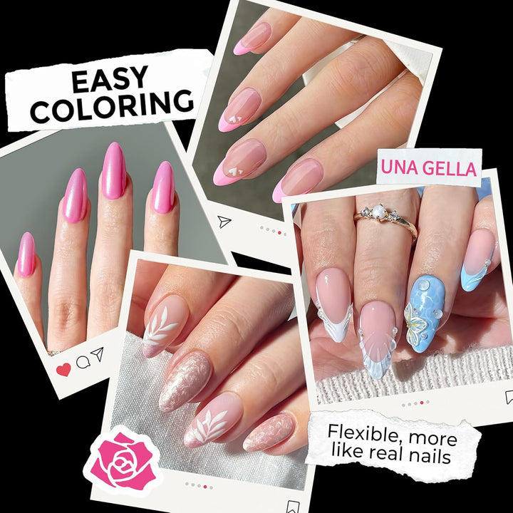 XXL Square Gel Nail Tips | 120 PCS Extra Long | No C Curve | DIY Home Use