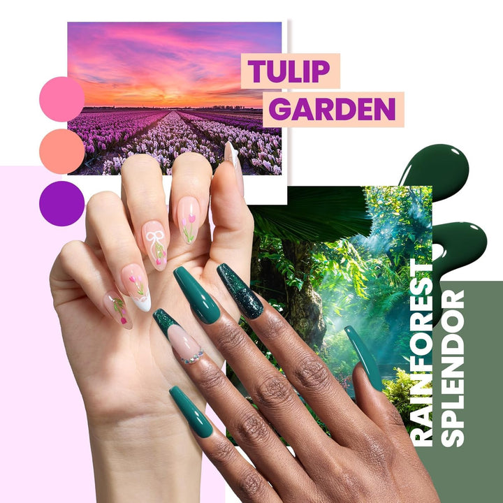 45 Colors Gel Nail Polish Kit | UV Light & Nail Tools | Travel-Friendly Gift for Women