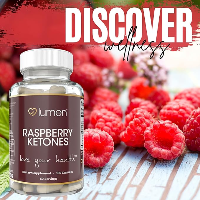 Raspberry Ketone for Women – with Raspberry Ketone & African Mango – 1800mg Per Serving – 180 Capsules – 60 Servings – Non-GMO & Gluten-Free