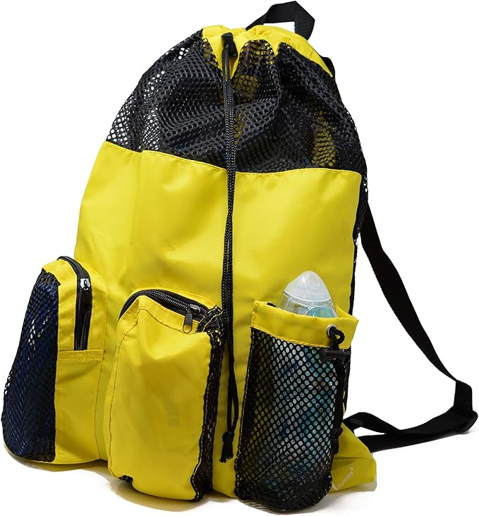 Adoretex Quick Dry Mesh Equipment Sport Drawstring Gym Swim Bag