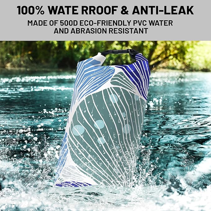 Waterproof Dry Bag,Roll Top Modern Abstract Art Heart Shape Waterproof Backpack 5L/10L/20L Floating and Lightweight Bags for Kayaking, Boating, Fishing, Swimming and Camping