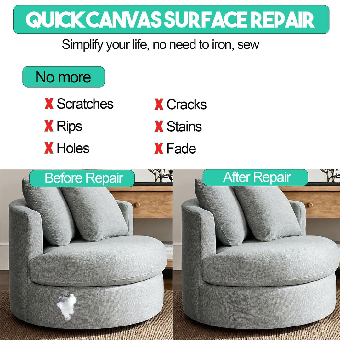 Autrends Canvas Repair Tape,Fabric Repair Patch,4×70 Inches,Outdoor Gear Patch, Waterproof,Self-Adhesive for Repairing Boat Covers,Tents,Sofas,Patio Umbrellas,Lounge Chairs,Awnings Dark Brown