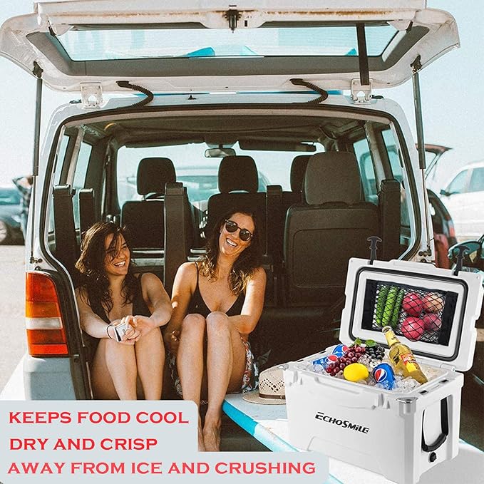 2 Pack Cooler Storage Nets for Dry Storage and Mesh Cooler Organizer Camping Cooler Accessories14.5 x 9.8"