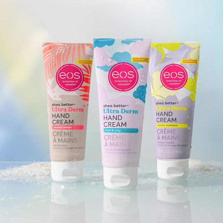 EOS Shea Better Hand Cream – Coconut Lotion for Instant Hydration | 2.5 oz (Pack of 2)