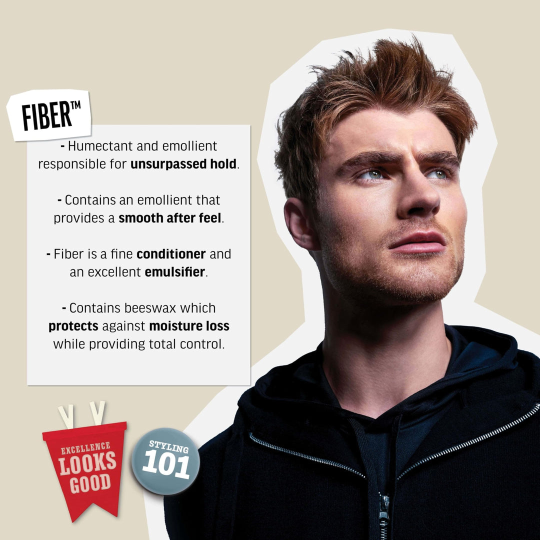 American Crew Men's Hair Fiber, Like Styling Gel with High Hold & Low Shine, Travel Size, 1.7 oz