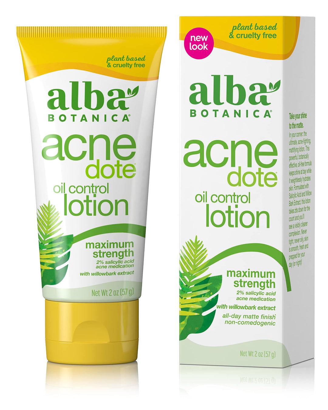 Alba Botanica Acnedote Maximum Strength Oil Control Lotion, 2 Oz