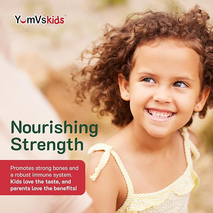 YUM-V's Chewable Vitamin D Gummies for Kids - Vitamin D 1000 IU - Vitamin D3 Gummies - Kids Vit D3 Dietary Supplements - Children's Vitamin D3 1000IU - Bone Health & Immune Support (60 Count)