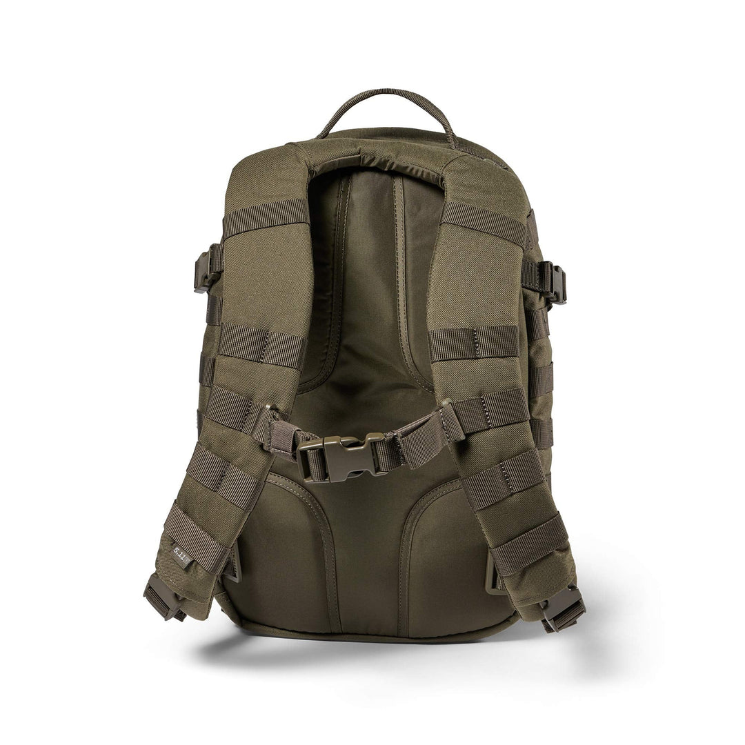 5.11 Tactical Backpack – Rush 12 2.0 – Military Molle Pack, CCW and Laptop Compartment, 24 Liter, Small, Style 56561, Ranger Green