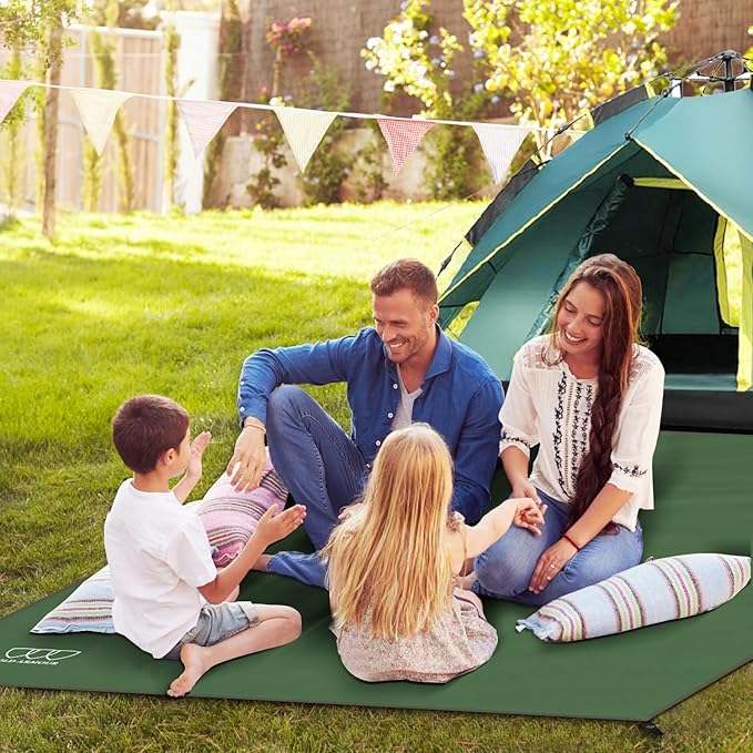 Gold Armour Tent Footprint, Camping Tarp Waterproof Ultralight - 84x60in | 84x84in | 84x96in | 82x106in | 120x108in | 120x120in | 120x144in Floor and Ground Tarps Gear Equipment (Army Green 84x84in)