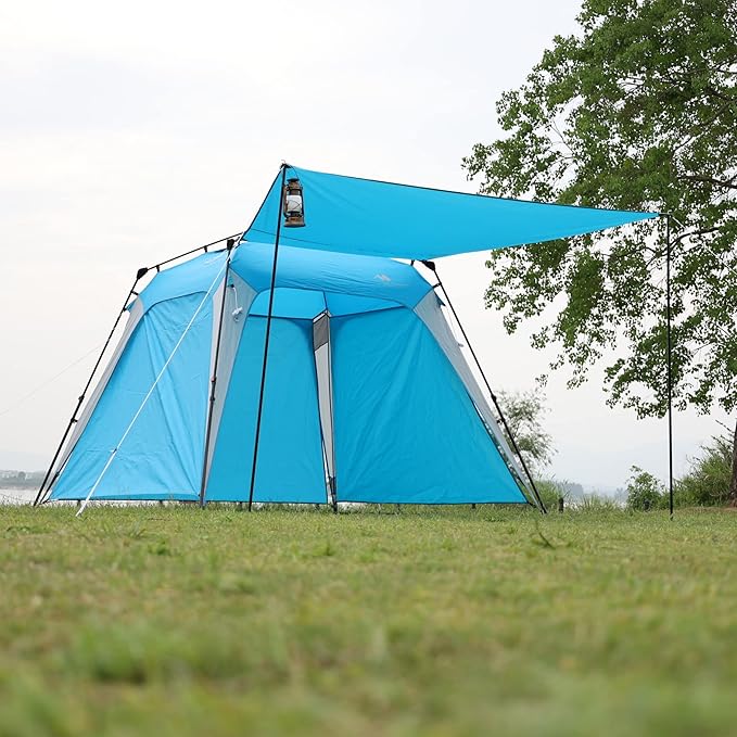 Sunwall for Pop Up Canopy Instant Shade Tent 8.2' X 8.2', Detachable Flap Sun Shade Side Wall Accessory to Block Sun, Wind, and Rain, 2 Pack Sidewall Only(Blue-2 pcs)