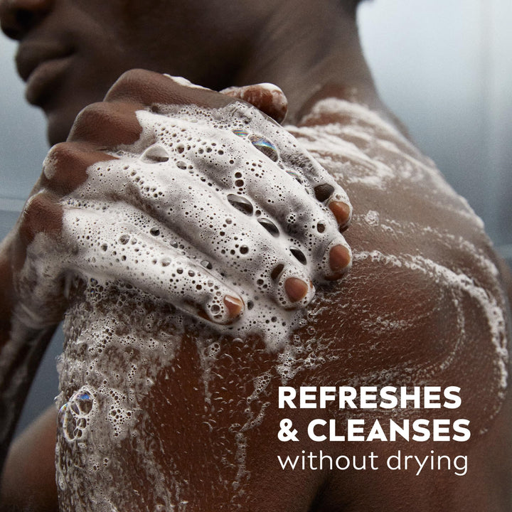 NIVEA MEN Maximum Hydration Body Wash for Dry Skin, Aloe Vera Enriched, 3-in-1 Moisturizing Body Wash, Face and Hair, Paraben Free, Vegan Formula, 30 Fl Oz Bottle