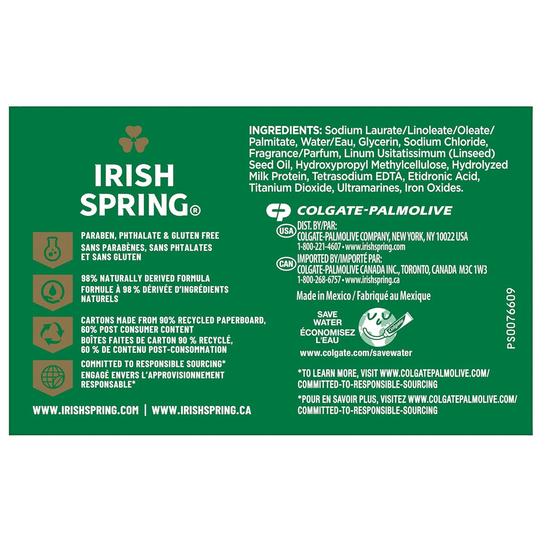 Aloe Vera Moisturizing Bar Soap | Irish Spring | 44.4 Oz | Hydrating Cleanser