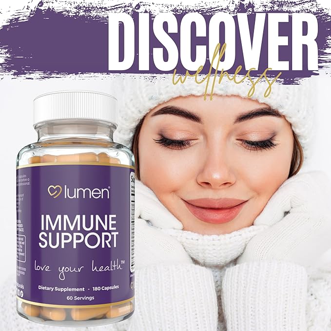 Immune Support for Women – with Elderberry, Zinc, Vitamins E, C & B6 – 180 Capsules – 60 Servings – Non-GMO, Gluten-Free, and Vegan-Friendly