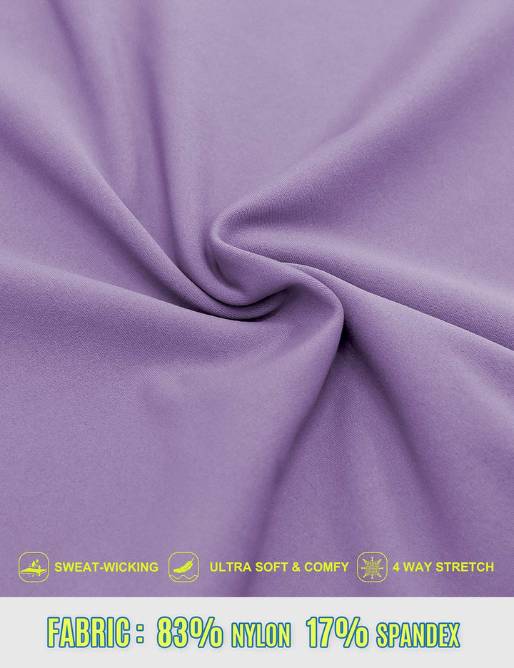 Womens Tennis Dress, Workout Dress with Built-in Bra & Shorts Pockets Summer Dress for Golf Athletic Dresses for Women Lavender