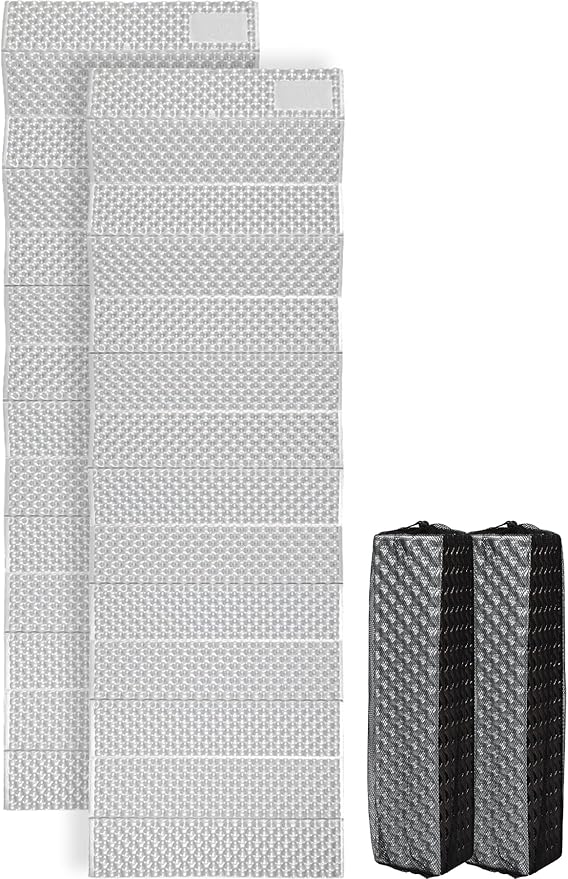 REDCAMP Foldable Foam Camping Pads for Sleeping, Waterproof Closed Cell Foam Camping Sleeping Pad - Ultra-Lightweight for Hiking & Backpacking, R-2.1 Insulated, Royal Blue/Grey/Green/Brown/Khaki