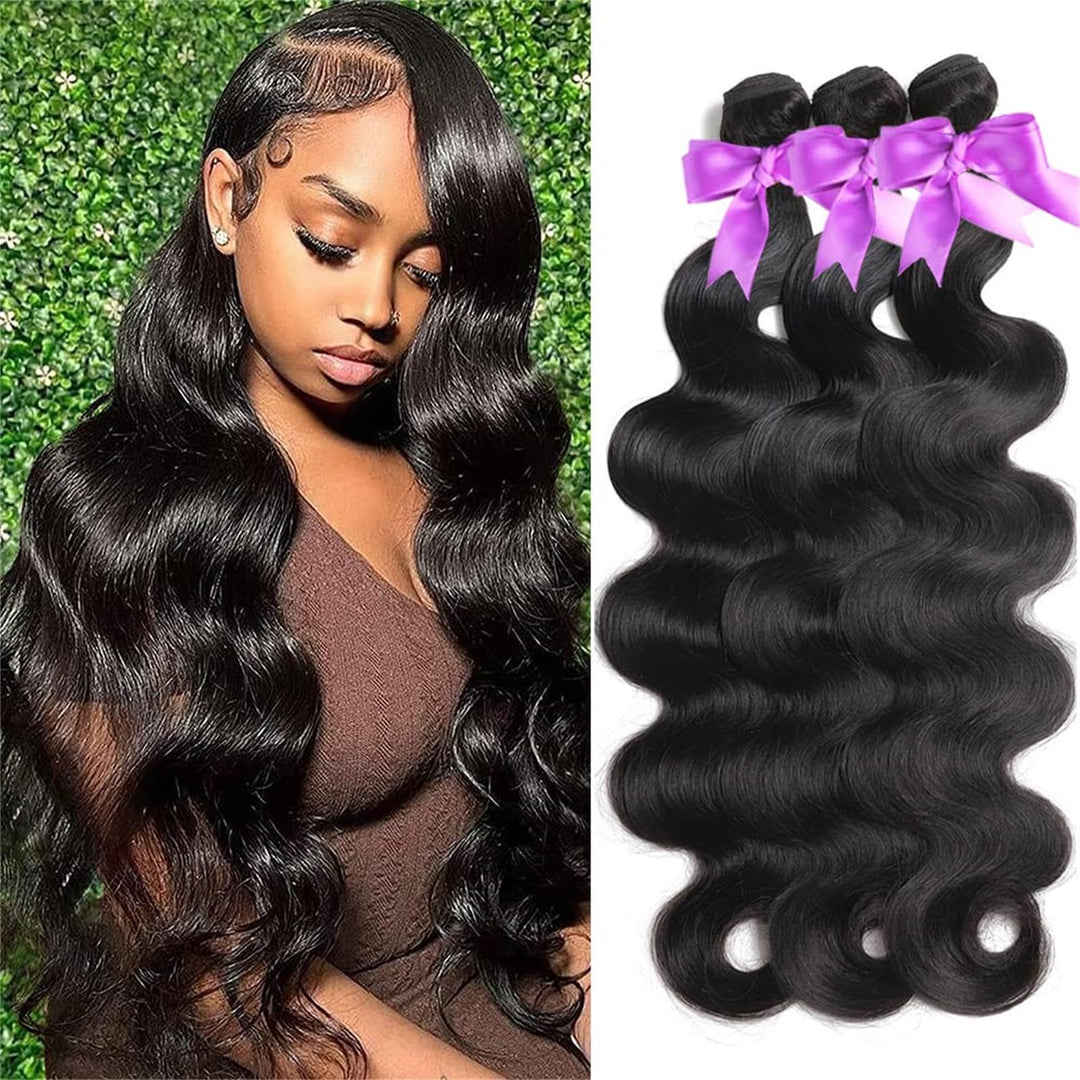 Beaudiva Human Hair Bundles 10A Virgin Hair 3 Bundles (18 20 22Inch) Body Wave 100% Unprocessed Brazilian Human Hair Bundles