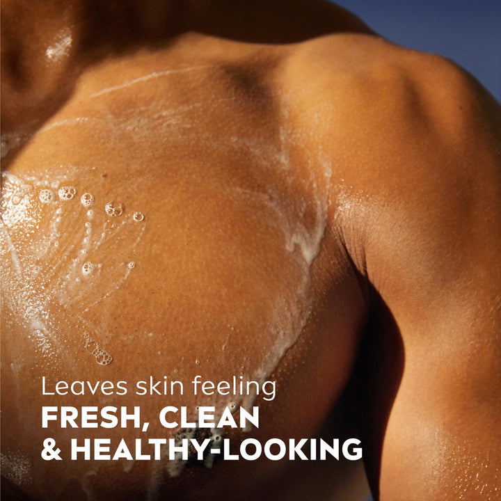 NIVEA MEN Maximum Hydration Body Wash for Dry Skin, Aloe Vera Enriched, 3-in-1 Moisturizing Body Wash, Face and Hair, Paraben Free, Vegan Formula, 30 Fl Oz Bottle