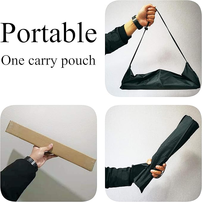 Adjustable Tent Poles Steel Rods for Tarp Canopy Camping Replacement Set of 2 (Black)