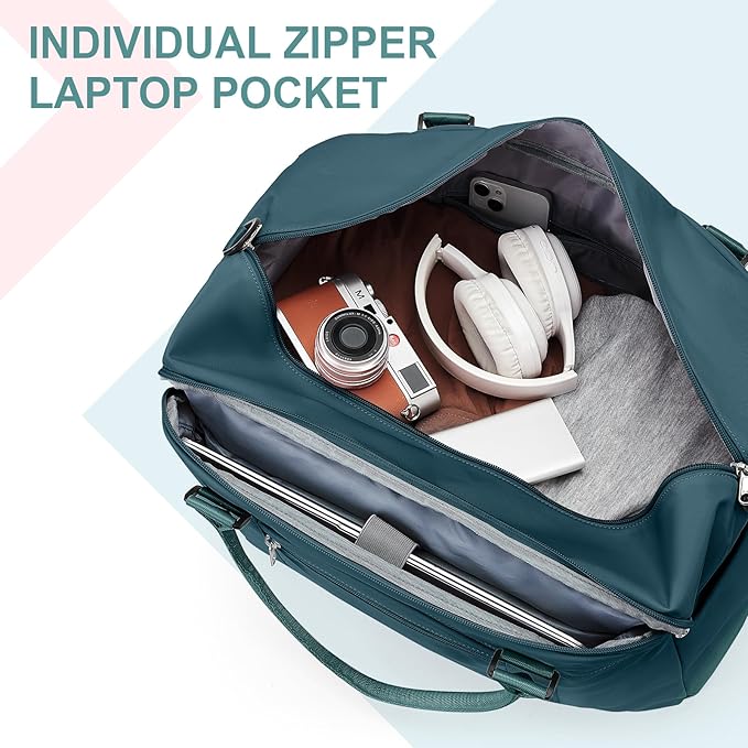 Travel Duffel Bag,Sports Tote Gym Bag,Shoulder Weekender Overnight Bag for Women