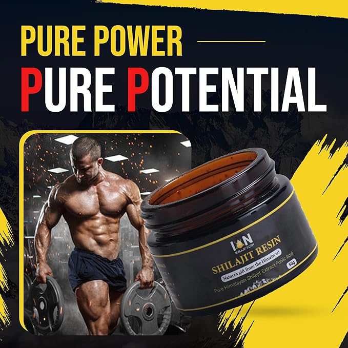 Ion Himalayan Shilajit Resin - Natural Shilajit Resin for Men & Women | Pure Himalayan Shilajit With 85+ Trace Minerals, Fulvic Acid, 50 Gram (1 Pack)