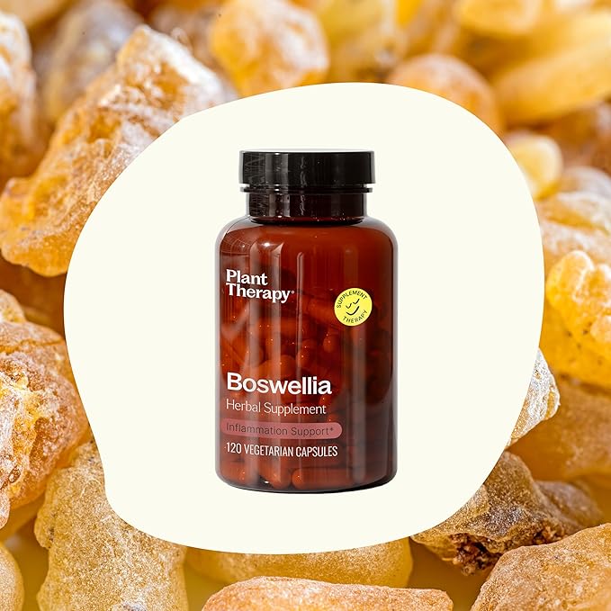 Plant Therapy Boswellia & Tart Cherry with Elderberry Herbal Supplement Capsules