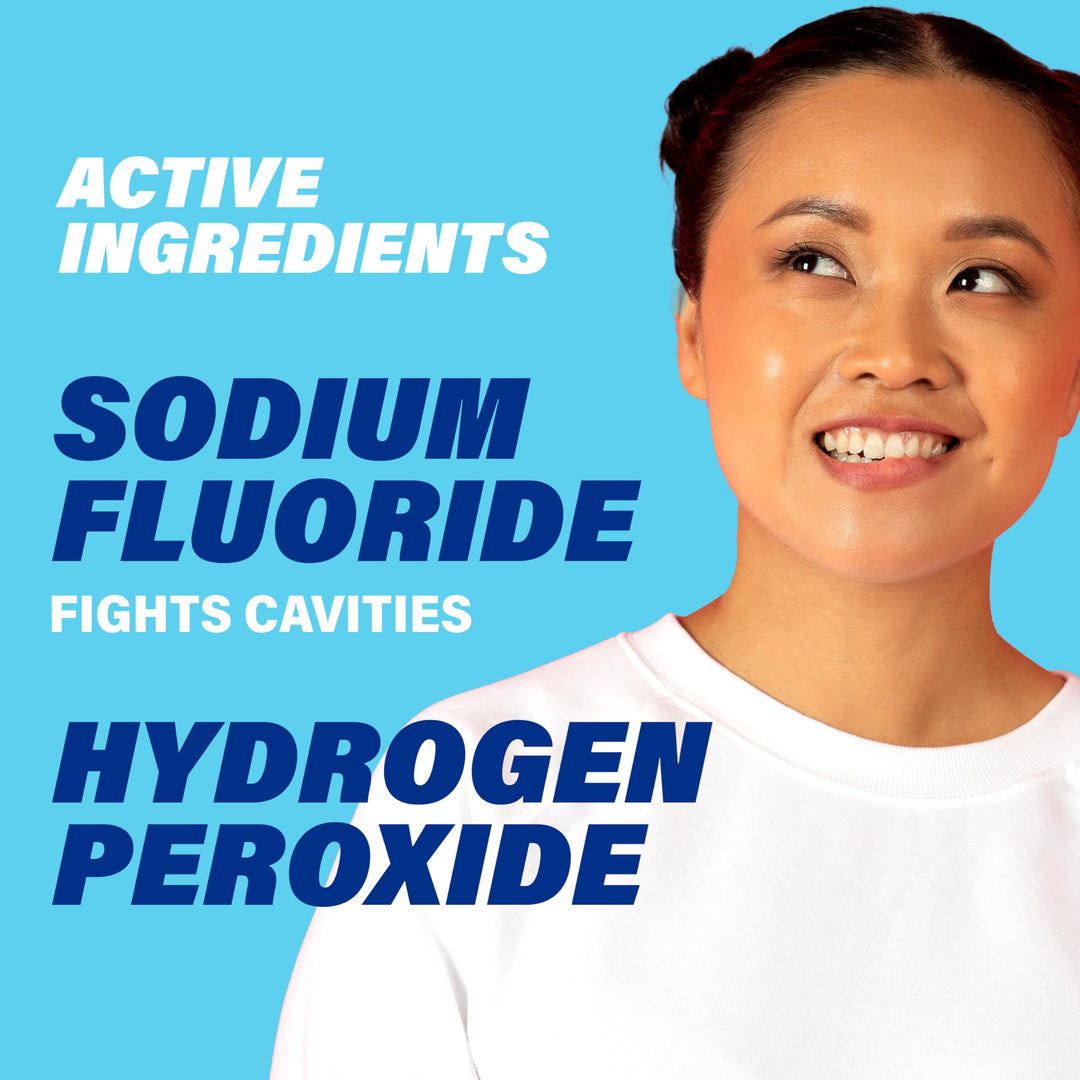 ACT Whitening + Anticavity Fluoride Mouthwash 16.9 fl. oz. With Zero Alcohol, Dye Free, Gentle Mint