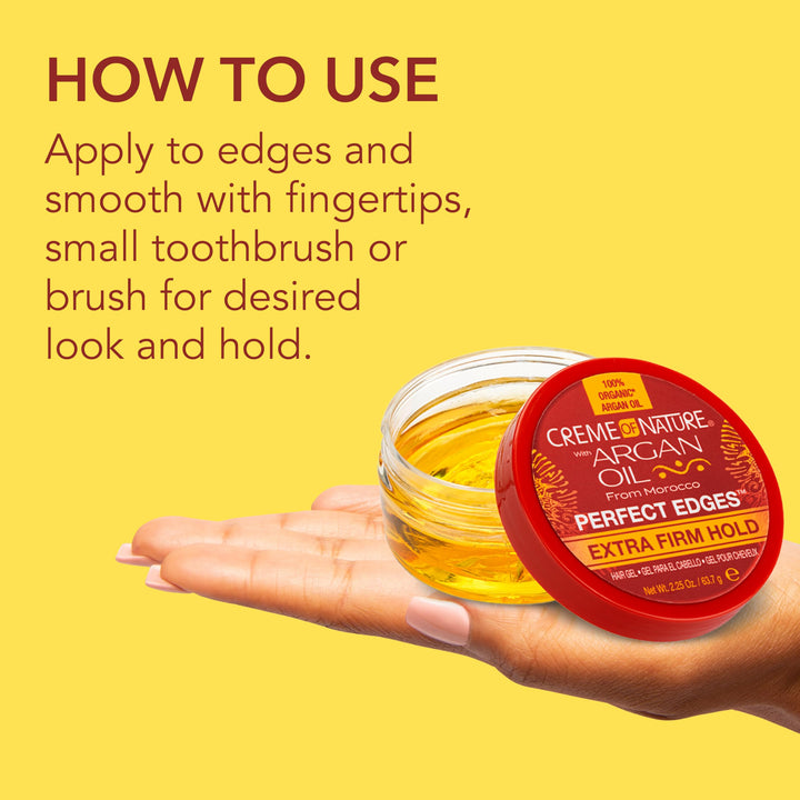 Creme of Nature Argan Oil Perfect Edges Extra Hold, 2.25 Oz (214040)