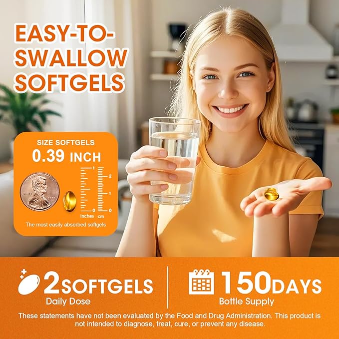 Vitamin D3 10,000 IU + K2 (MK-7) 200mcg w/Coconut Oil Softgels | 300-Count 2-in-1 Vegan vitamina d3 con k2 for Bone Health & Immune Support |Enhanced Absorption, Non-GMO, Easy to Swallow