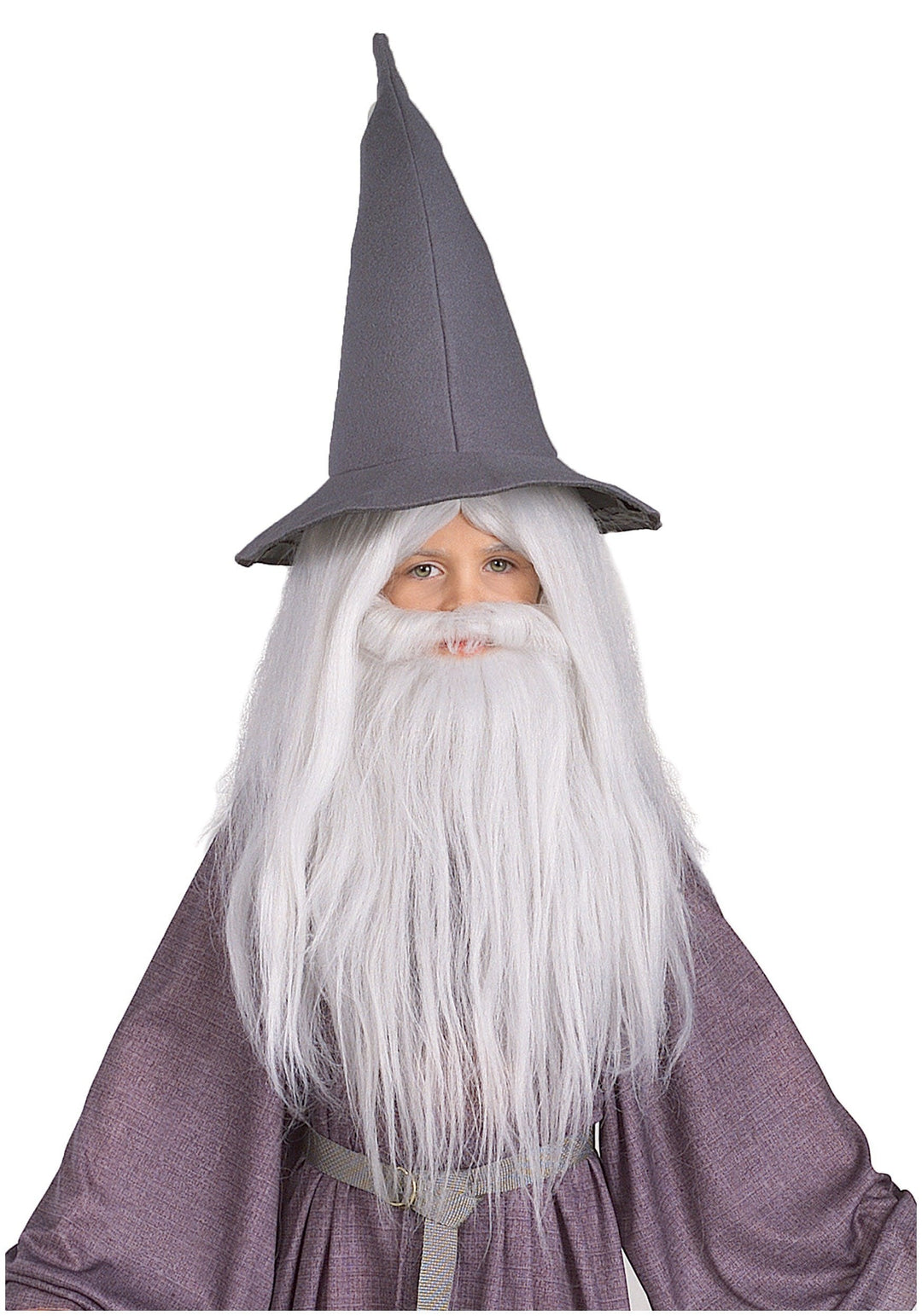 Lord Of The Rings Gandalf Beard And Set Wig, White, One Size