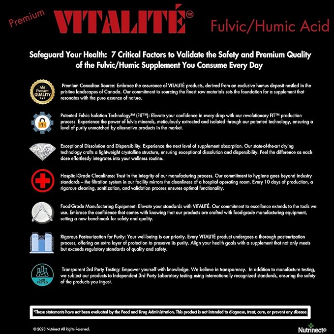 VITALITÉ Fulvic/Humic Acid