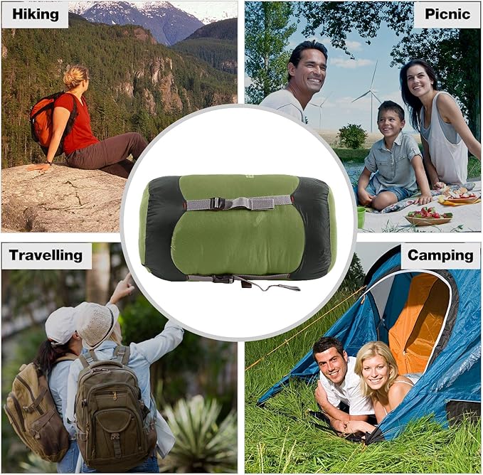 REDCAMP Nylon Compression Stuff Sack, 10L/17L/27L/40L Lightweight Sleeping Bag Compression Sack Great for Backpacking, Hiking and Camping,Blue/Yellow/Army Green/Black