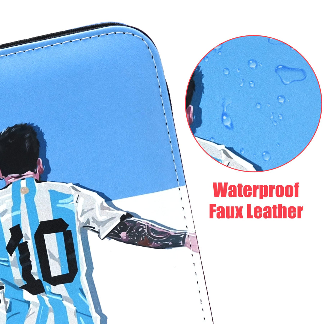 400 Pockets Soccer Card Binder,Gifts for Soccer Trading Cards Collectors,Portable Waterproof Card Storage Bag with Removable Sleeves,Compatible with Soccer,Football,Sports Game and TCG Cards
