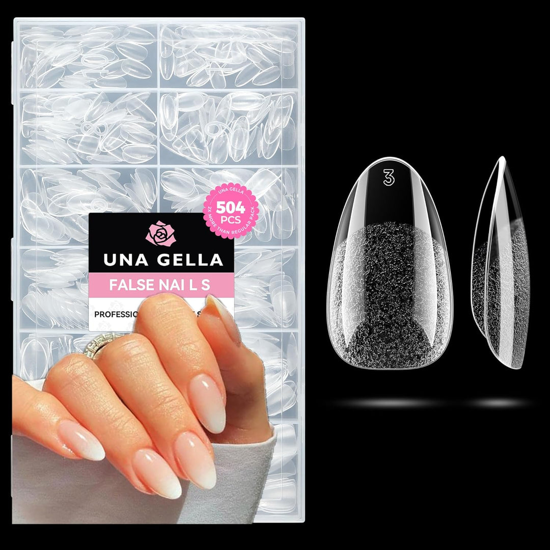 504Pcs Matte Soft Gel Toe Nail Tips | Full Cover for DIY Nail Extensions