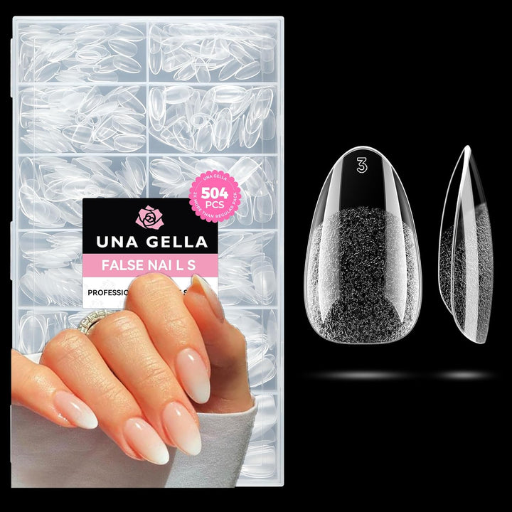 504Pcs Matte Soft Gel Toe Nail Tips | Full Cover for DIY Nail Extensions