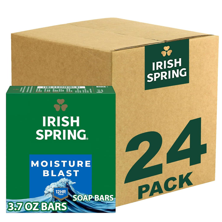 Aloe Vera Moisturizing Bar Soap | Irish Spring | 44.4 Oz | Hydrating Cleanser