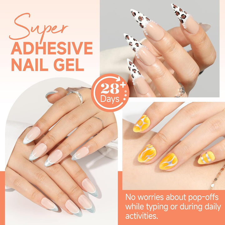 XXL Square Gel Nail Tips | 120 PCS Extra Long | No C Curve | DIY Home Use