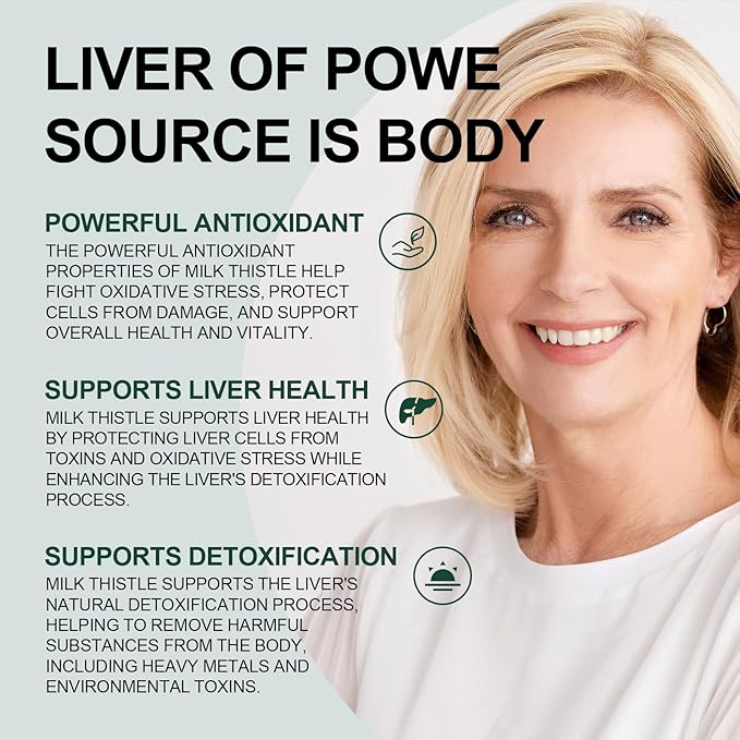 2 Bottles Milk Thistle Silymarin Marianum 630 mg Per Bottle - Total 240 Capsules