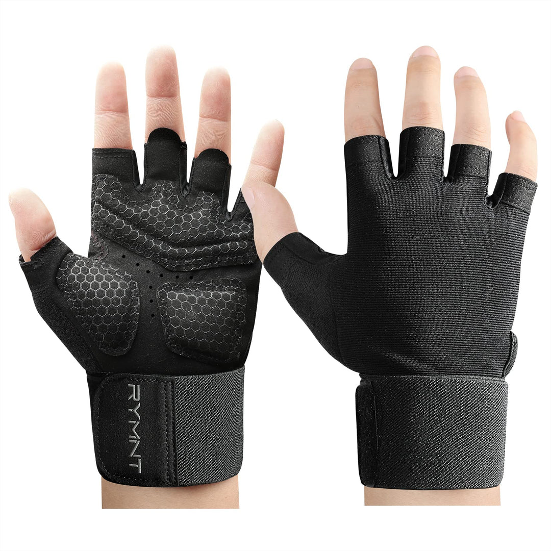 Workout Gloves for Women Men - Weight Lifting Gloves with Wrist Support, Full Palm Protection & Extra Grip for women Gym, weightlifting, Weight Lift, Rowing, Exercise, Sport, Cycling.Black.Small
