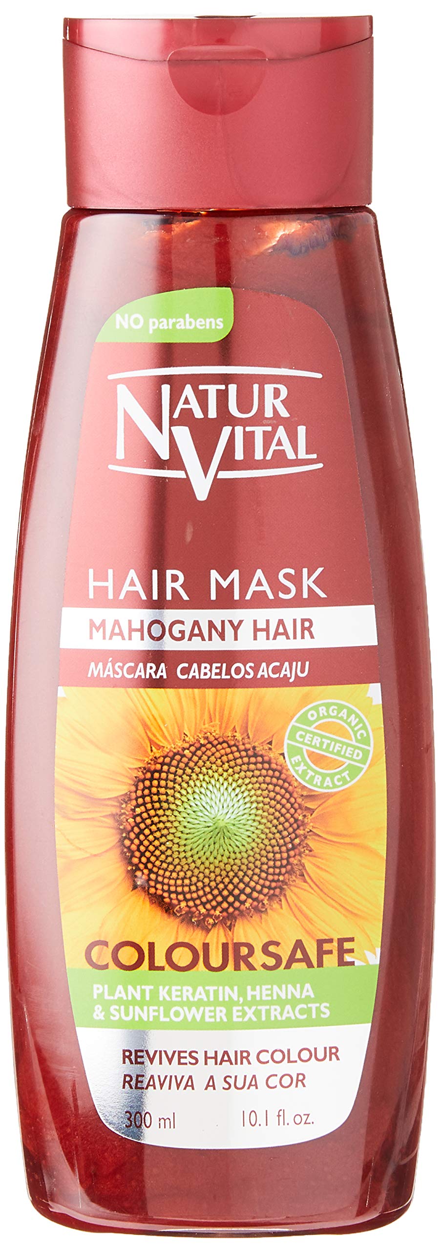 Colouring Hair Mask (Mahogany)- Repairs and Colours - 300 Ml/Natural & Organic.